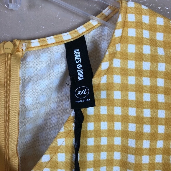 Agnes & Dora | Yellow Gingham Mitchell Dress - Picture 4 of 5